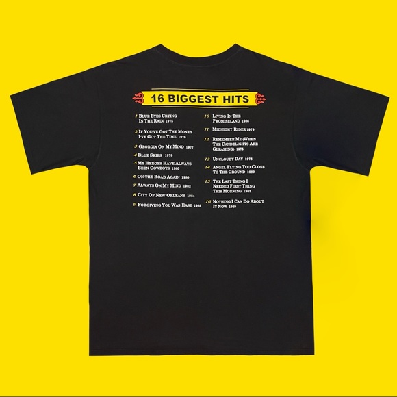 Vintage 90’s Willie Nelson 16 biggest hits t-shirt. - Picture 4 of 4